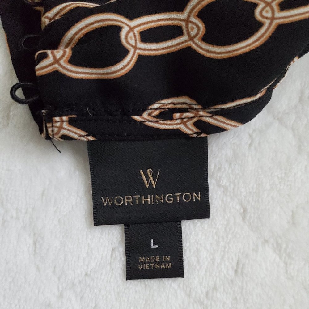 WORTHINGTON PRINT SLEEVELESS DRESS - Picture 3 of 5